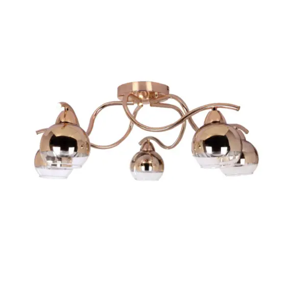 Модерен плафон ALIEN TNK81444CG5H Aca Lighting 5xE27 | Osvetlenieto.bg