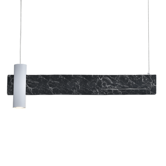 Полилей от мрамор Linea DCR21LEDP90B Aca Lighting 1xGU10 + LED 18W 3000K | Osvetlenieto.bg