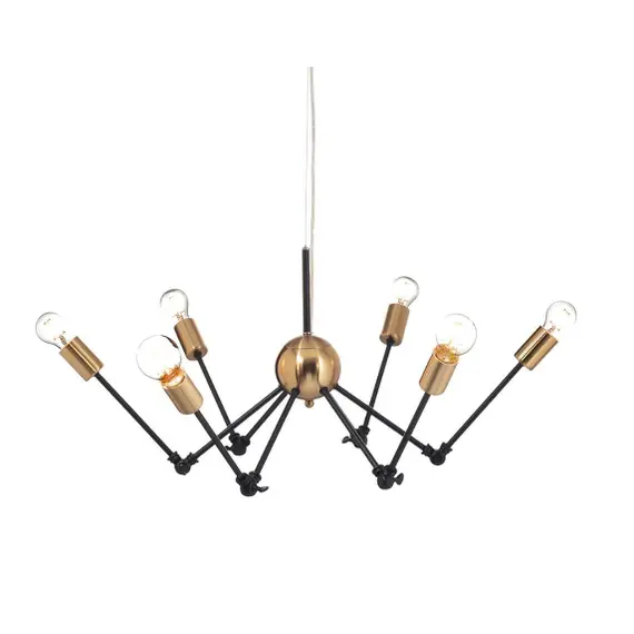 Винтидж полилей CHAGALL OD680306BB Aca Lighting 6xE27 | Osvetlenieto.bg