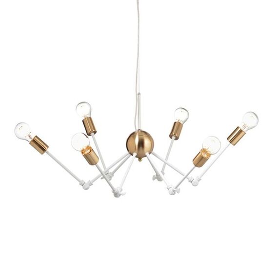 Винтидж полилей CHAGALL OD680306WB Aca Lighting 6xE27 | Osvetlenieto.bg