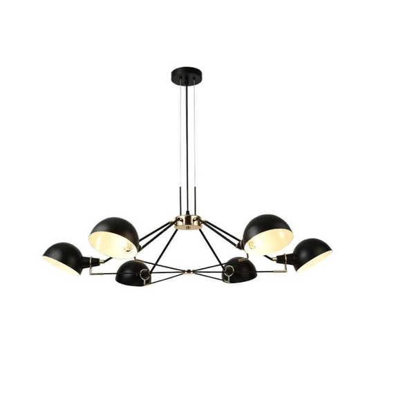 Винтидж полилей CLOTHO EG4346P100B Aca Lighting 6xE14 | Osvetlenieto.bg