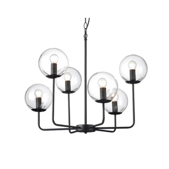 Винтидж полилей DELOS OD905806PCL Aca Lighting 6xE14 | Osvetlenieto.bg