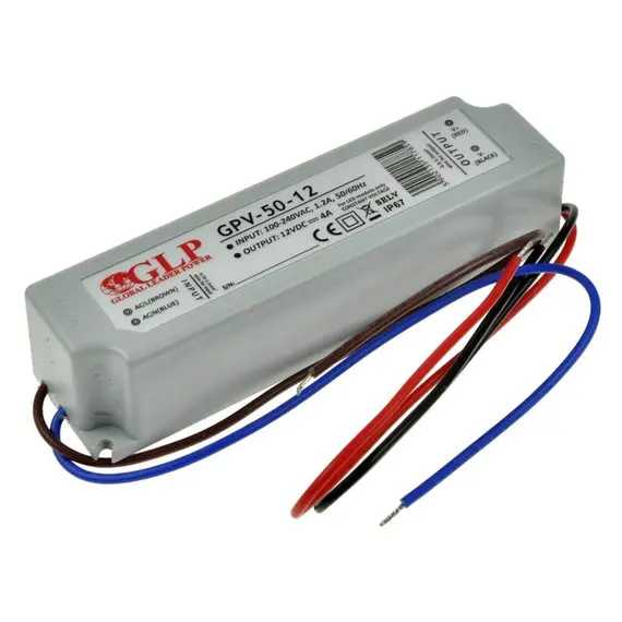 LED захранване 50W 12V GLP IP67 GPV-50-12 | Osvetlenieto.bg
