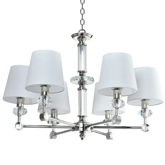 Полилей DOHA P06285WH NI CosmoLight 6xE14 | Osvetlenieto.bg