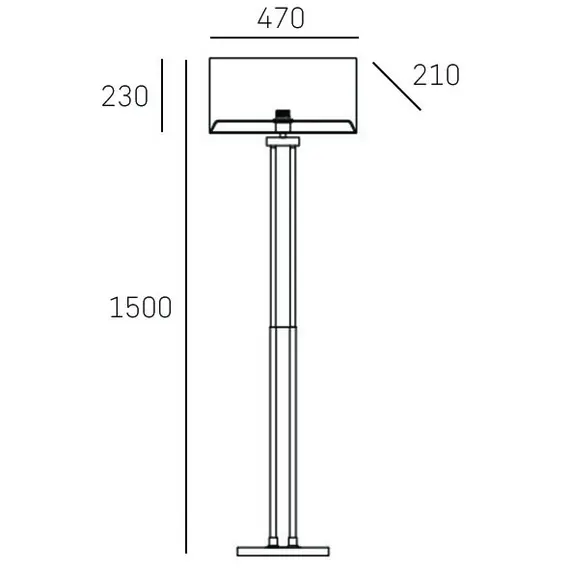 Стояща лампа ATHENS F01451WH CR CosmoLight 1xE27 | Osvetlenieto.bg