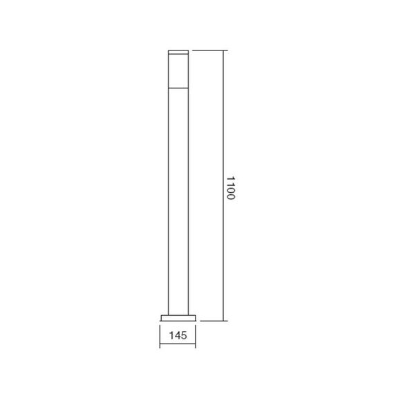 Градинска лампа COLONNA H110 1xE27  9021 Smarter | Osvetlenieto.bg Градинска лампа COLONNA H110 1xE27  9021 Smarter | Osvetlenieto.bg