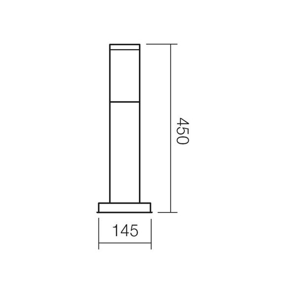 Градинска лампа COLONNA H45 1xE27  9013 Smarter | Osvetlenieto.bg Градинска лампа COLONNA H45 1xE27  9013 Smarter | Osvetlenieto.bg