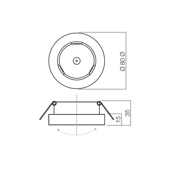 Луна за вграждане 110 CH 12V GU5.3* 70278 Smarter | Osvetlenieto.bg