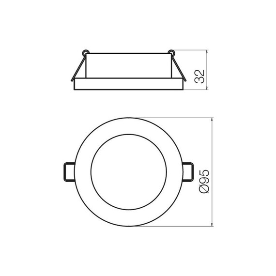 Луна за вграждане 137 CH LED NW 7W 4000K 70350 Smarter | Osvetlenieto.bg
