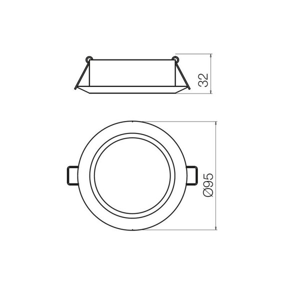 Луна за вграждане 138 CH LED NW 7W 4000K 70352 Smarter | Osvetlenieto.bg
