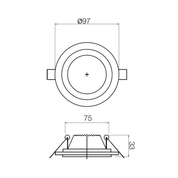 Луна за вграждане 205 LED NW 5W 4000K driver inc. 70357 Smarter | Osvetlenieto.bg