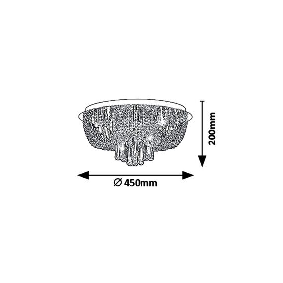 Плафон LARISHA 6806 Rabalux 6xG9 | Osvetlenieto.bg