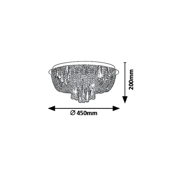 Плафон LARISHA 6806 Rabalux 6xG9 | Osvetlenieto.bg