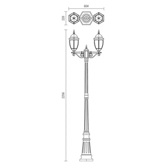 Паркова лампа SEVILLA 9609 Smarter | Osvetlenieto.bg