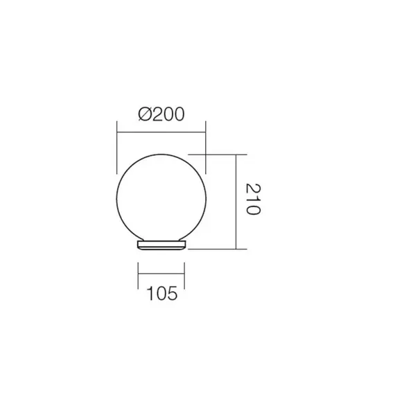 Плафон SFERA 200 1xE27 FUM  9760 Smarter | Osvetlenieto.bg