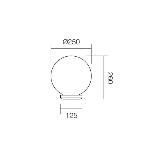 Плафон SFERA 250 1xE27 FUM  9770 Smarter | Osvetlenieto.bg