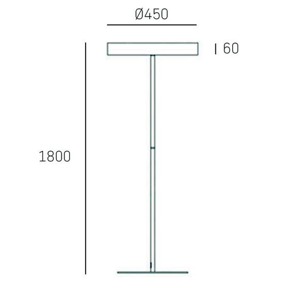 LED Стояща лампа OSAKA F01017WH CosmoLight | Osvetlenieto.bg