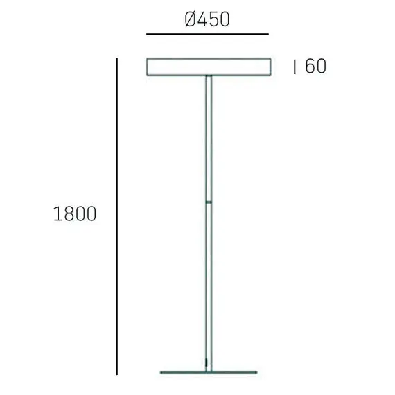 LED Стояща лампа OSAKA F01017WH CosmoLight | Osvetlenieto.bg