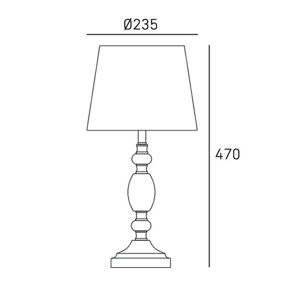 Настолна лампа MONACO T01885WH CosmoLight 1xE27 | Osvetlenieto.bg