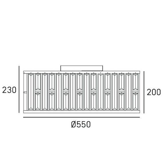 Плафон MOSCOW C05127CP CosmoLight 5xE27 | Osvetlenieto.bg Плафон MOSCOW C05127CP CosmoLight 5xE27 | Osvetlenieto.bg