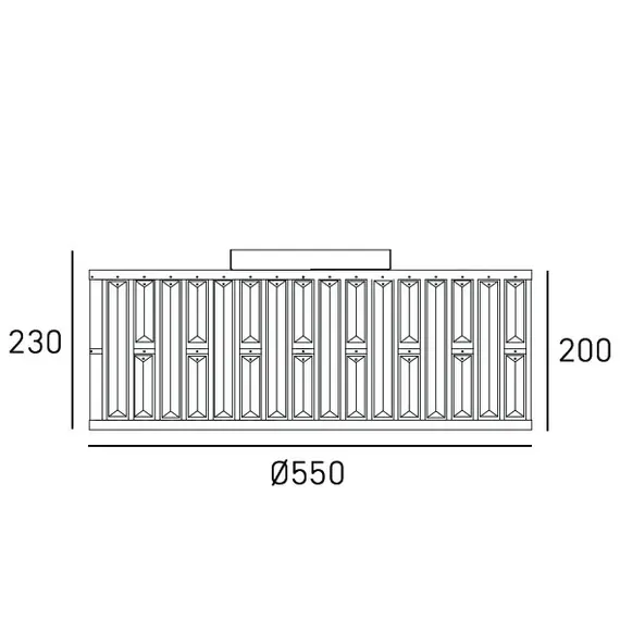 Плафон MOSCOW C05127CP CosmoLight 5xE27 | Osvetlenieto.bg