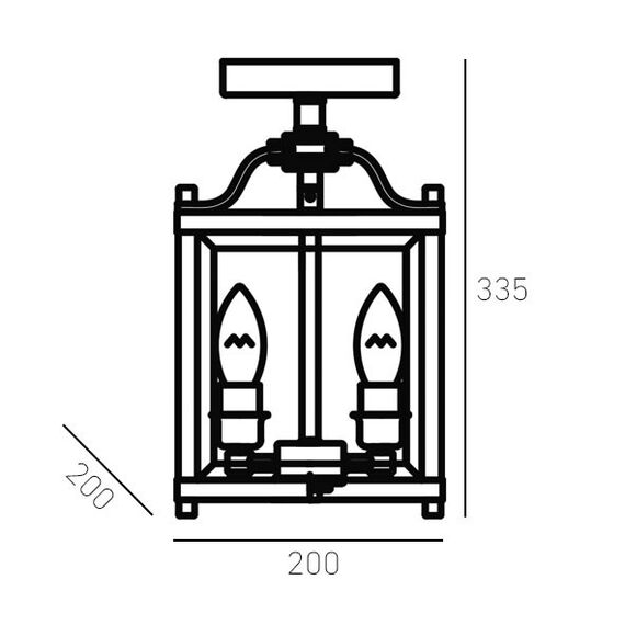 Плафон NEW YORK C03929CH CosmoLight 3xE14 | Osvetlenieto.bg