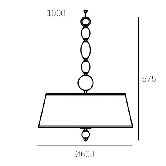 Полилей CANCUN P04981WH CosmoLight 4xE27 | Osvetlenieto.bg