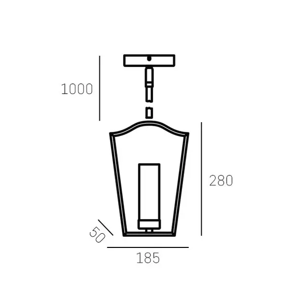 Полилей DUBLIN P01209BZ CosmoLight 1xE14 | Osvetlenieto.bg