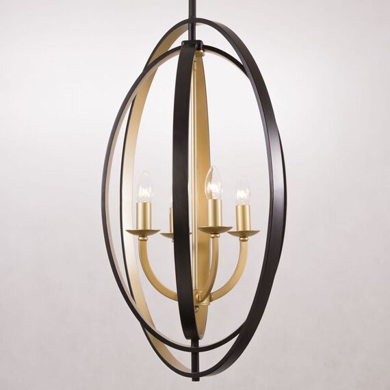 Полилей DUBLIN P04472BZ CosmoLight 4xE14 | Osvetlenieto.bg