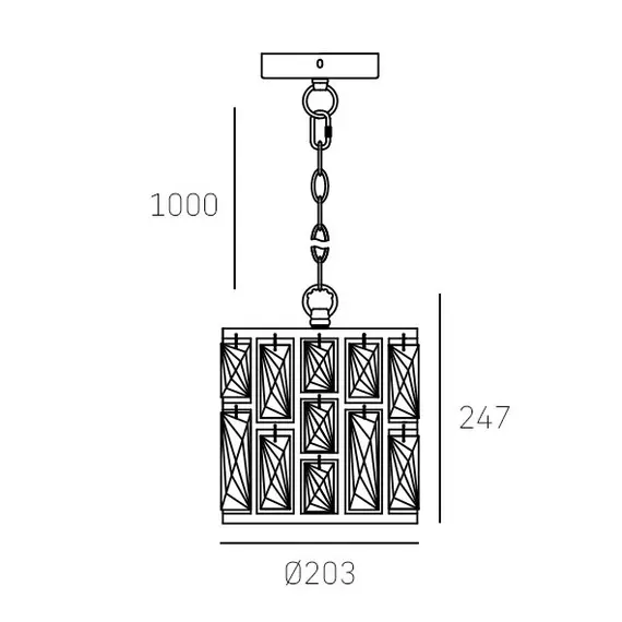 Полилей MOSCOW II P01841CH CosmoLight 1xE14 | Osvetlenieto.bg