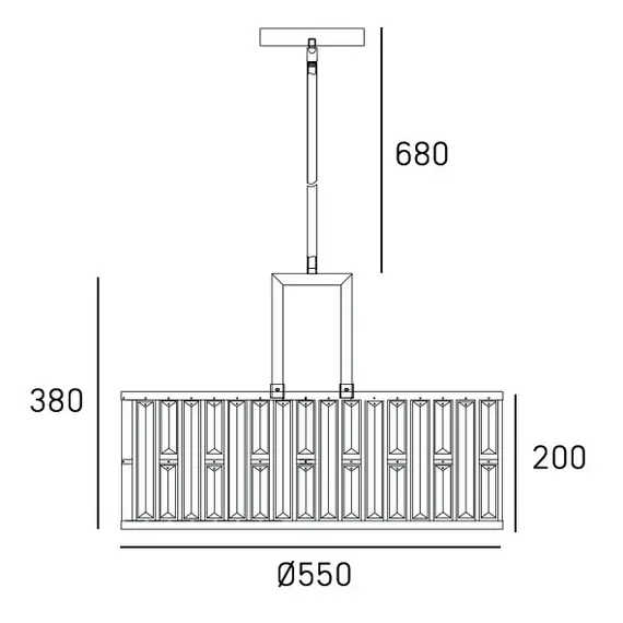 Полилей MOSCOW P05134CP CosmoLight 5xE27 | Osvetlenieto.bg