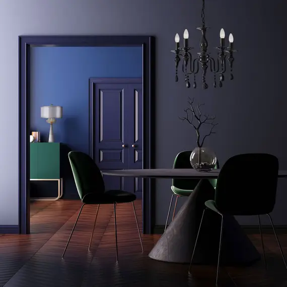 Полилей MUSCAT P05724BK CosmoLight 5xE14 | Osvetlenieto.bg