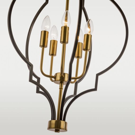 Полилей NASHVILLE P05186BK AU CosmoLight 5xE14 | Osvetlenieto.bg