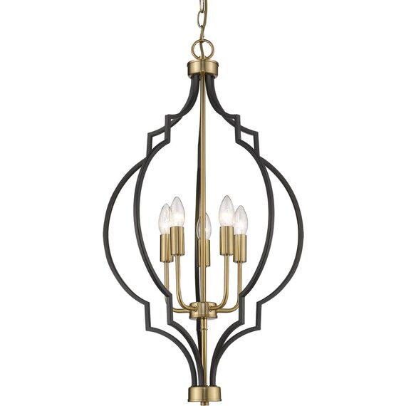 Полилей NASHVILLE P05186BK AU CosmoLight 5xE14 | Osvetlenieto.bg