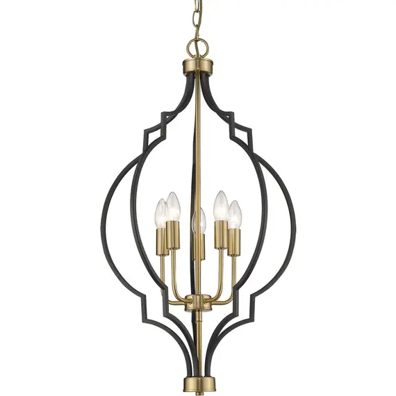 Полилей NASHVILLE P05186BK AU CosmoLight 5xE14 | Osvetlenieto.bg