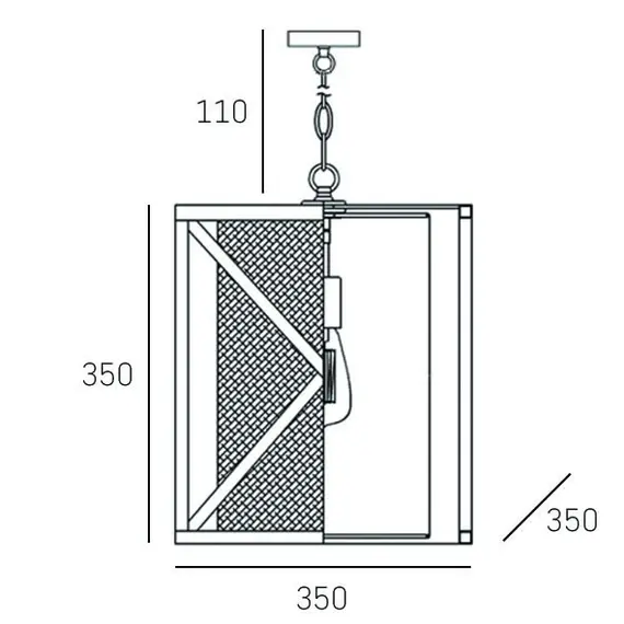 Полилей New York P01403WH AU CosmoLight 1xE27 | Osvetlenieto.bg