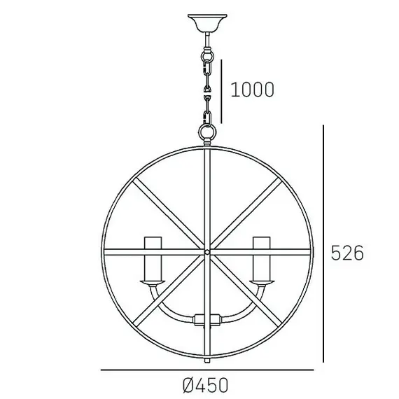 Полилей ORLANDO P04820CH CosmoLight 4xE14 | Osvetlenieto.bg