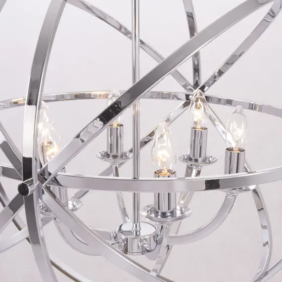 Полилей ORLANDO P06441CH CosmoLight 6xE14 | Osvetlenieto.bg