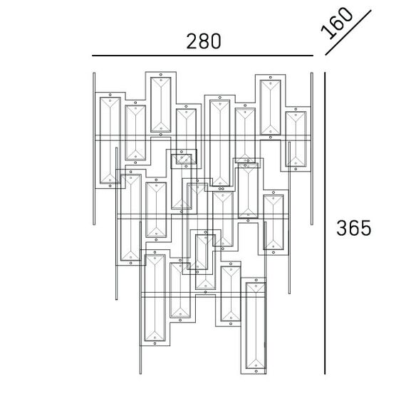 Аплик ST PETERSBURG W02141CP CosmoLight 2xE14 | Osvetlenieto.bg