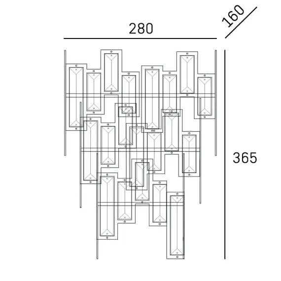Аплик ST PETERSBURG W02141CP CosmoLight 2xE14 | Osvetlenieto.bg