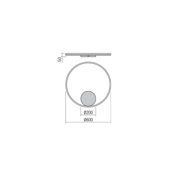 LED Аплик ORBIT 01-1703-TRIAC Redo 3000K | Osvetlenieto.bg