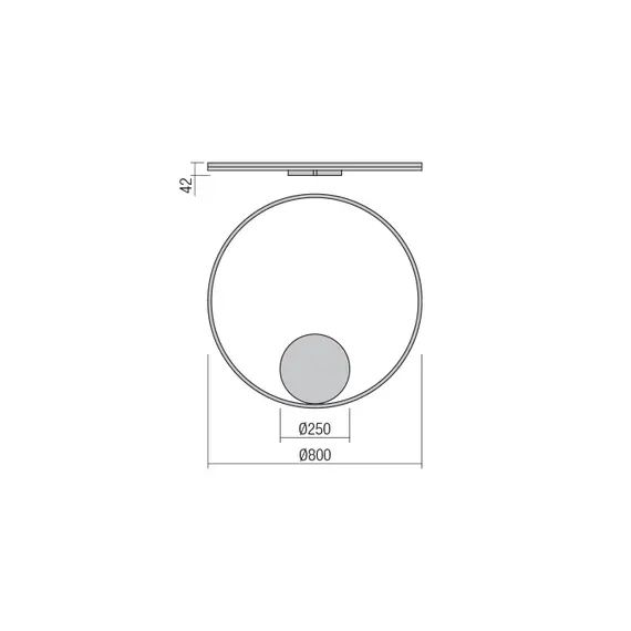 LED Плафон 01-1709-TRIAC ORBIT 3000K | Osvetlenieto.bg
