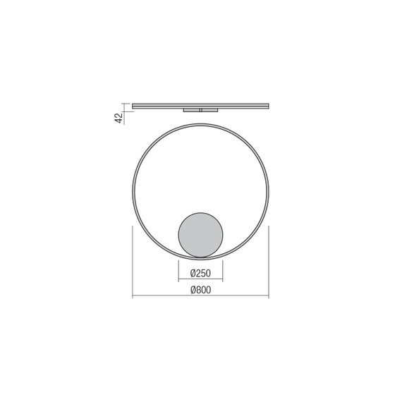 LED Плафон 01-1709-TRIAC ORBIT 3000K | Osvetlenieto.bg