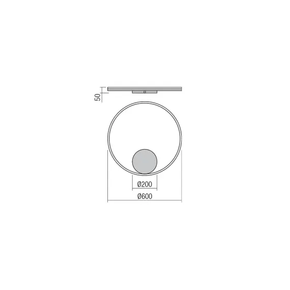 LED Плафон ORBIT 01-1702-TRIAC Redo 40.5W 3000K | Osvetlenieto.bg