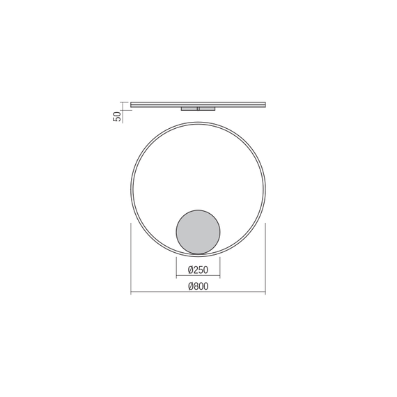 LED Плафон ORBIT 01-1706-TRIAC Redo 3000K | Osvetlenieto.bg