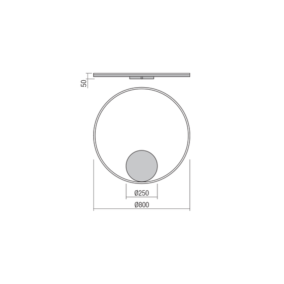 LED Плафон ORBIT 01-1909-TRIAC Redo 4000K | Osvetlenieto.bg