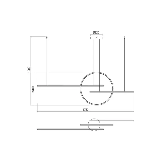 LED Полилей GIOTTO 01-1849 Redo 4000K | Osvetlenieto.bg