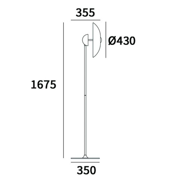 LED Стояща лампа SYDNEY F01062WH AG CosmoLight | Osvetlenieto.bg