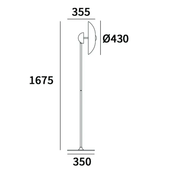LED Стояща лампа SYDNEY F01062WH AG CosmoLight | Osvetlenieto.bg