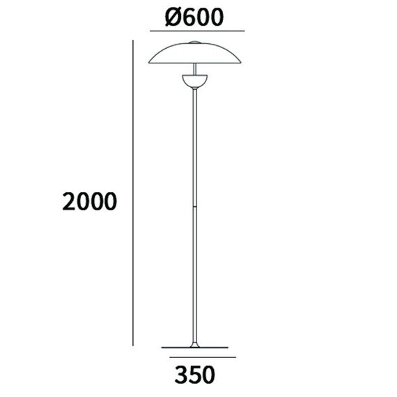 LED Стояща лампа SYDNEY F01079WH AU CosmoLight | Osvetlenieto.bg